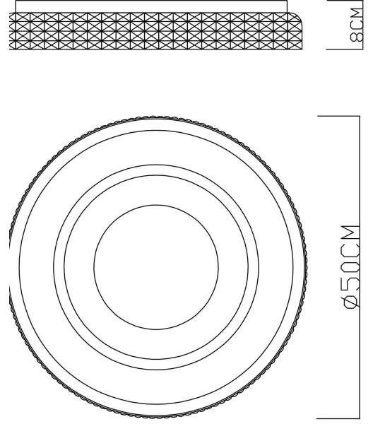 Globo 41290-52 - LUCKY LED 52W 230V dimmelhető mennyezeti lámpa + DO