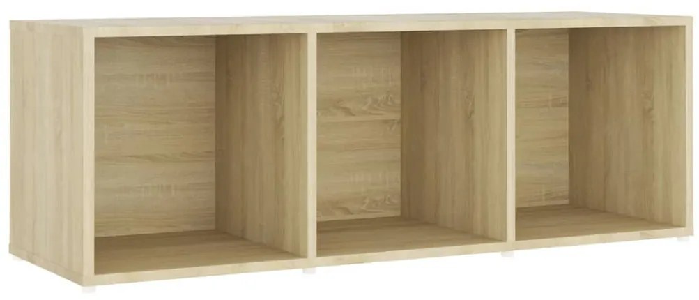 3 db sonoma tölgy színű szerelt fa TV-szekrény 107 x 35 x 37 cm