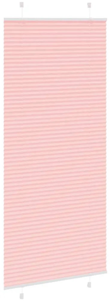 pliszírozott redőny rózsaszín 85x200 cm szövetszélesség 84,4 cm
