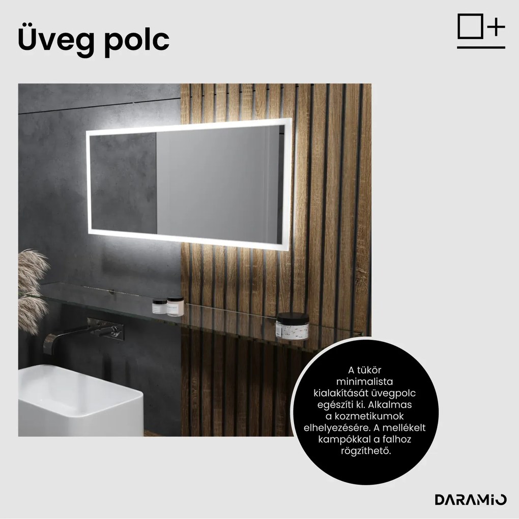 Tükör LED világítással F4