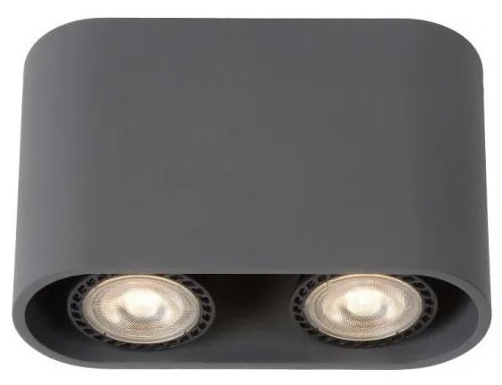 Lucide 09914/10/36 - LED Spotlámpa BENTOO 2xGU10/5W/230V szürke