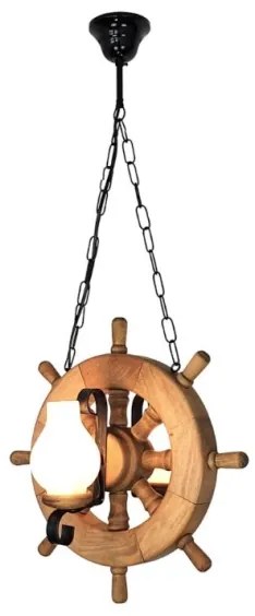 Brilagi - Csillár láncon TIMONA 2xE14/40W/230V bükkfa