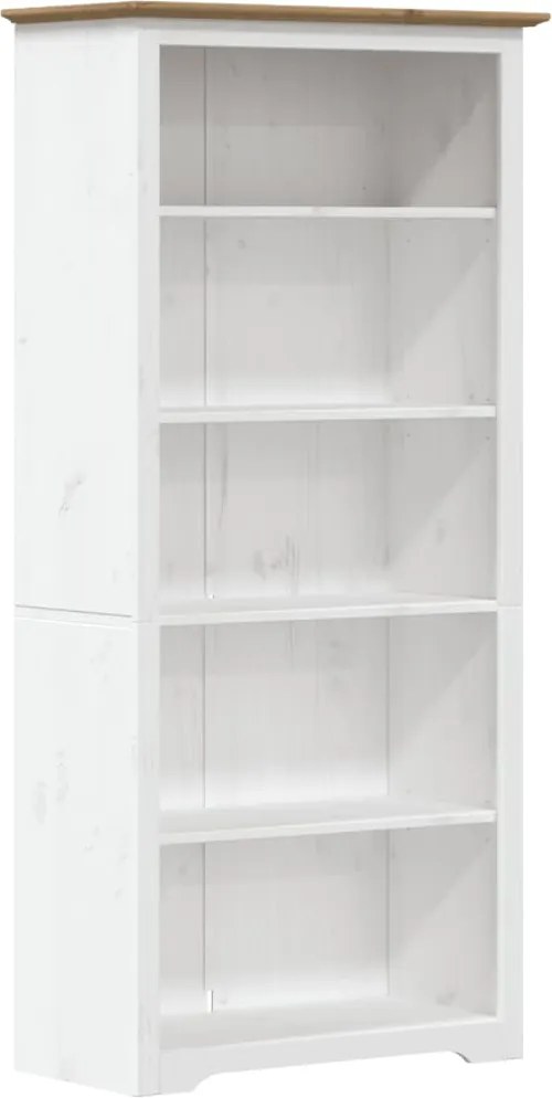 vidaXL BODO barna tömör fenyőfa könyvszekrény 82 x 40 x 173 cm