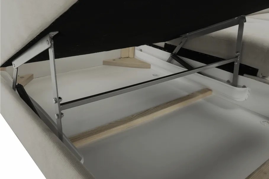 Sarokülőgarnitúra, szürke-bézs taupe, balos, FABIA