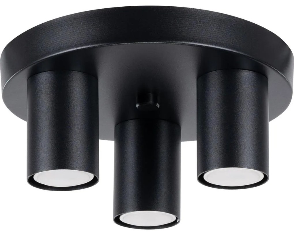 Sollux SL.1466 - Spotlámpa LAGOS 3xGU10/10W/230V fekete