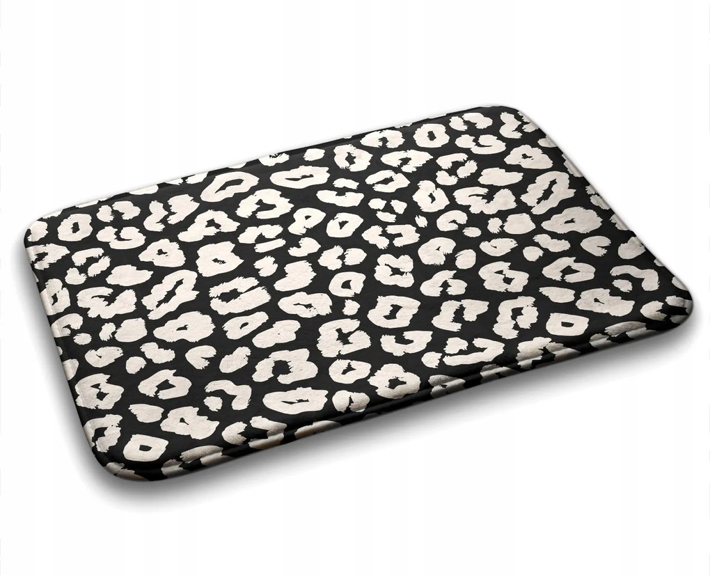 Divatos nedvszívó fürdőszobaszőnyeg Párducmintás 90x60 cm
