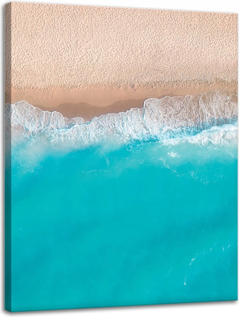 Vászonkép Víz Hullámok Tengerpart Homok 30x40 cm Ideális ajándék