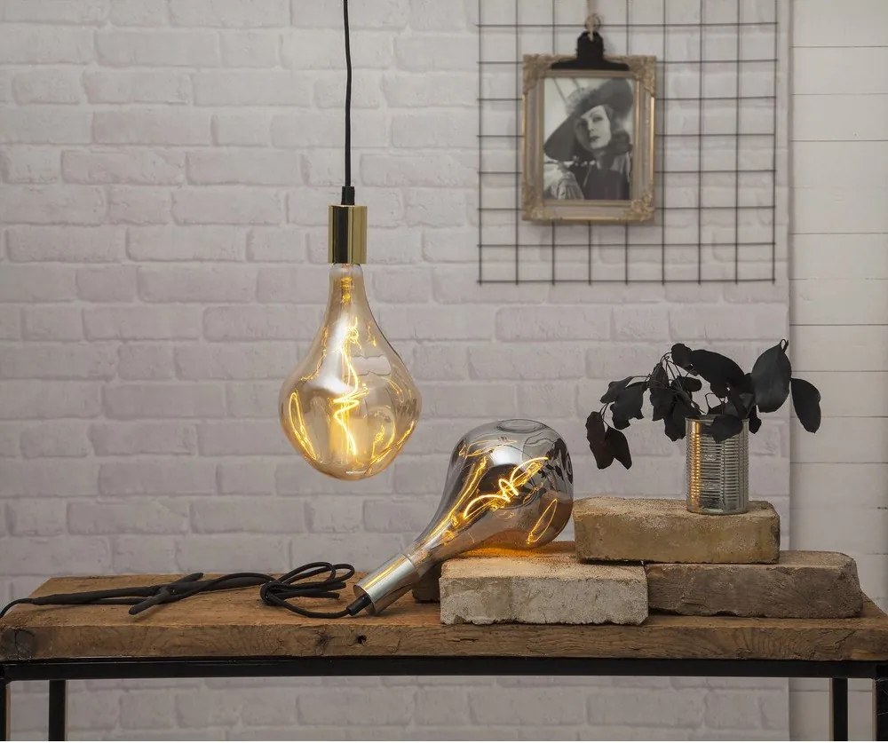 Meleg színű LED szabályozható dekoratív izzó E27, 4 W Industrial – Star Trading