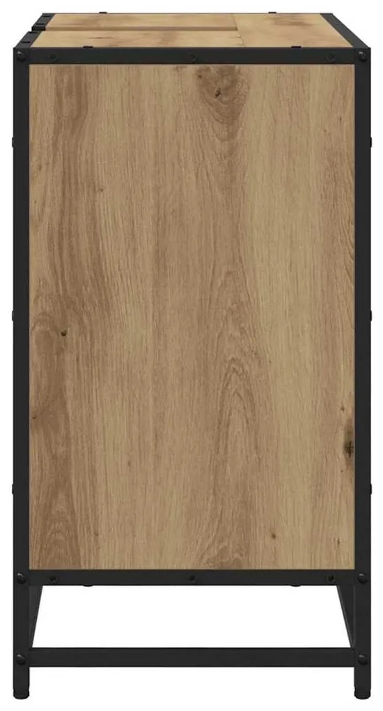 vidaXL Fürdőszoba Székény Artisan tölgy 65 x 33 x 60 cm Faanyag