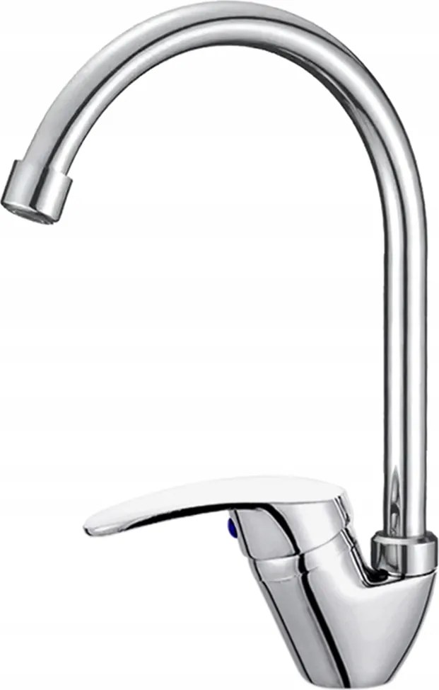 Magas álló konyhai csaptelep 360°-ban forgatható króm mosogató csaptelep