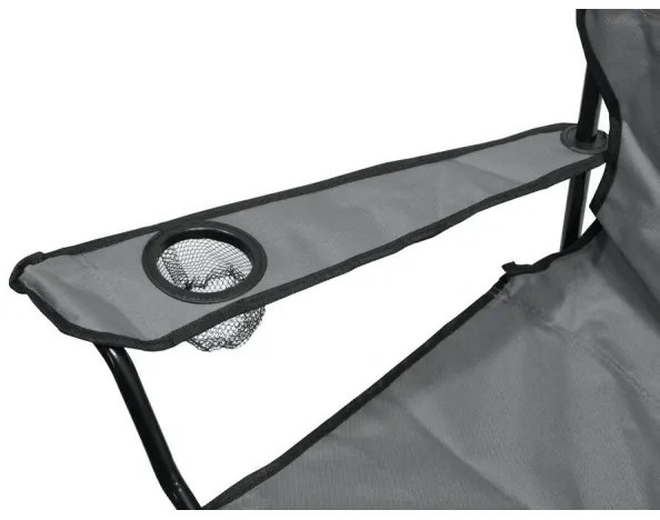 Összecsukható kempingszék szürke