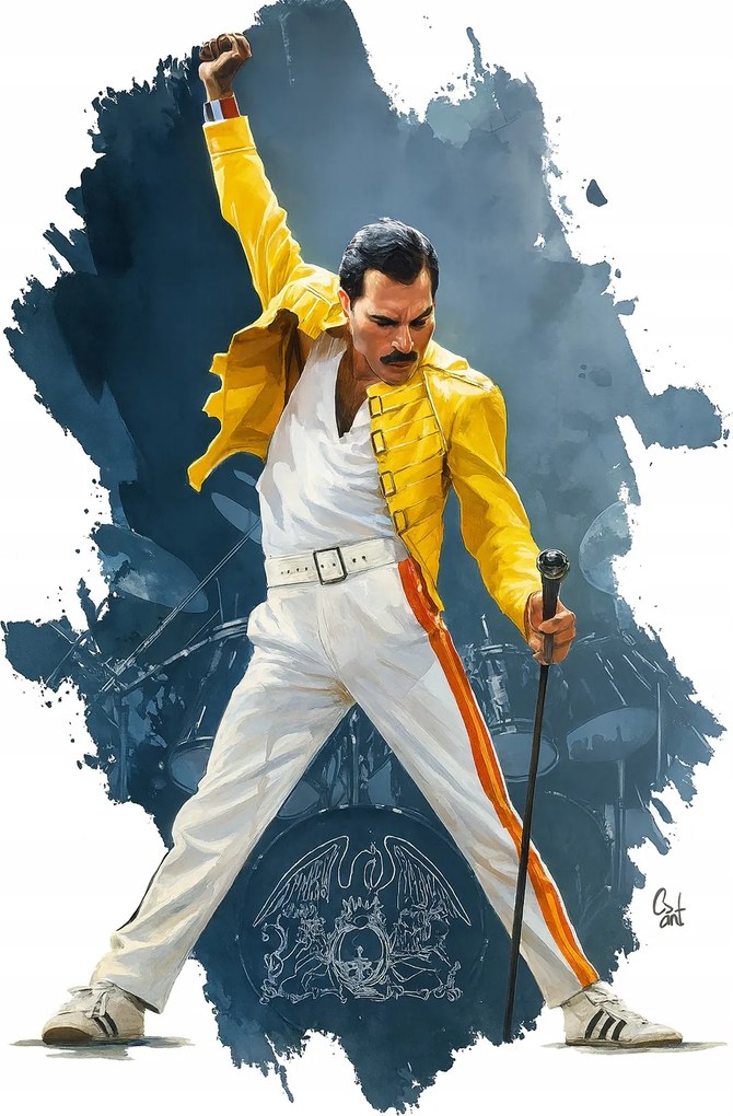 Queen Poszter 50x70 cm Freddie Mercury
