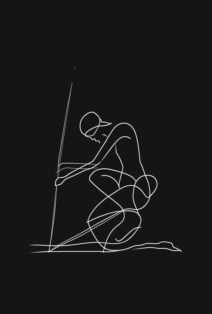 Poszter 67,5x100cm Vonal