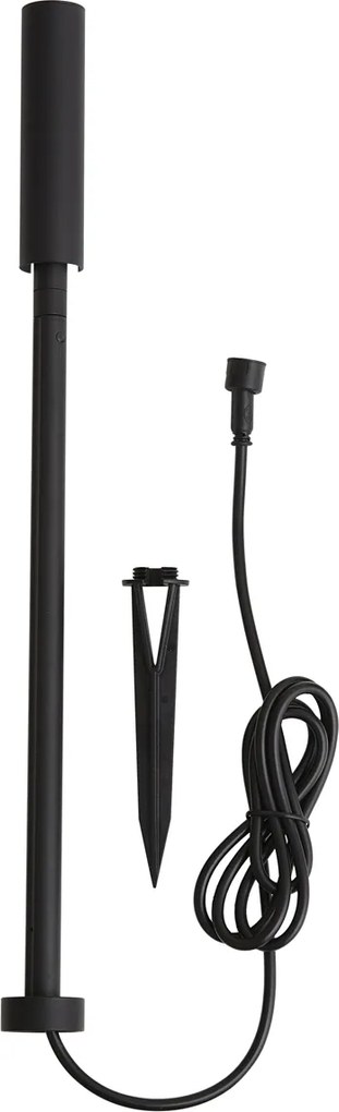 Modern kerti spotlámpa 12V fekete 10cm LED-del IP65 - Voltaire Lino