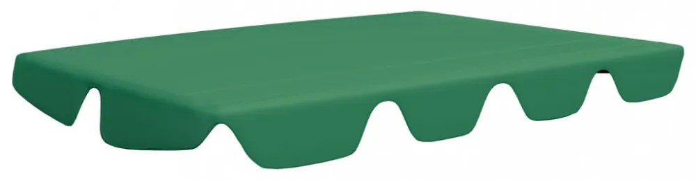 zöld csere ponyva kerti hintaágyhoz 150/130 x 105/70 cm