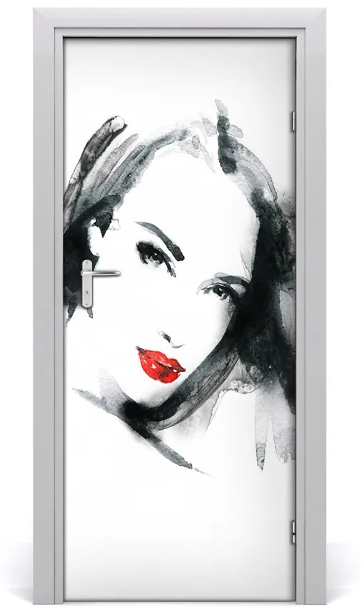 Poszter tapéta ajtóra Portré, nő 75x205 cm