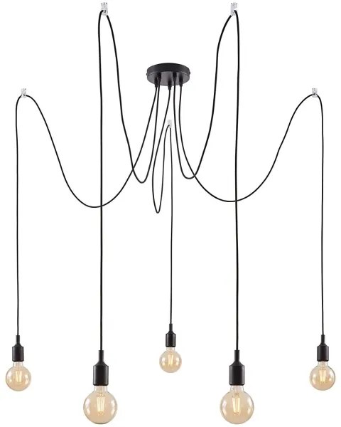 Paulmann 50389 - Csillár zsinóron NEORDIC 5xE27/20W/230V pók