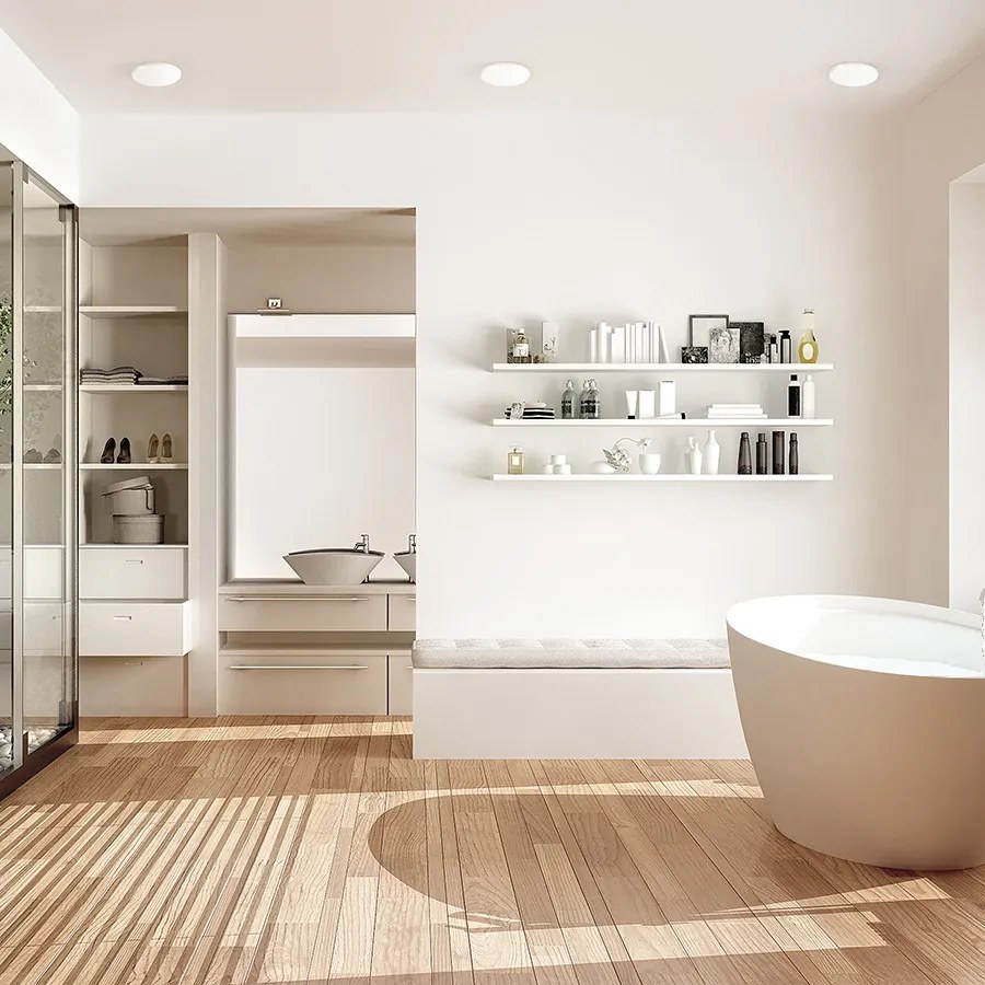 RENDL BELI R 10 süllyesztett lámpa opálakril 230V LED 6W IP65 3000K