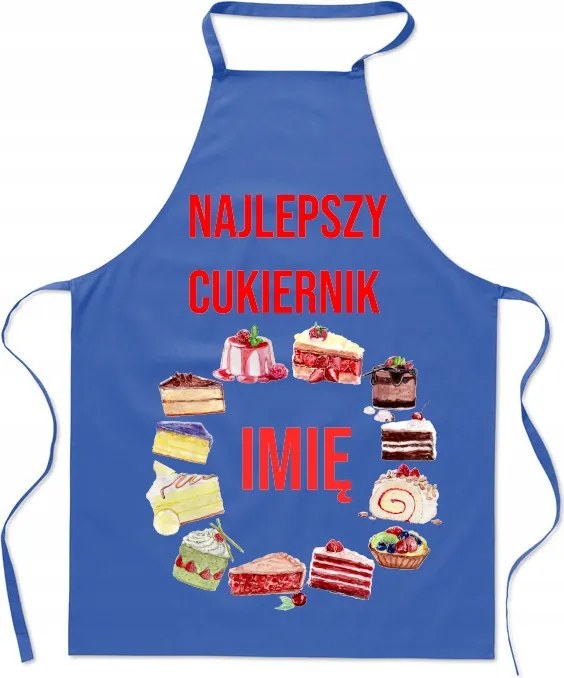 Konyhai kötény A legjobb cukrász Az Ön neve