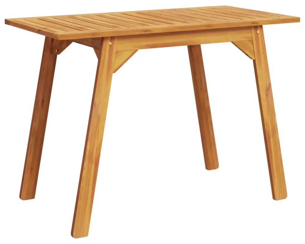 tömör akácfa kerti étkezőasztal 110 x 56 x 75 cm