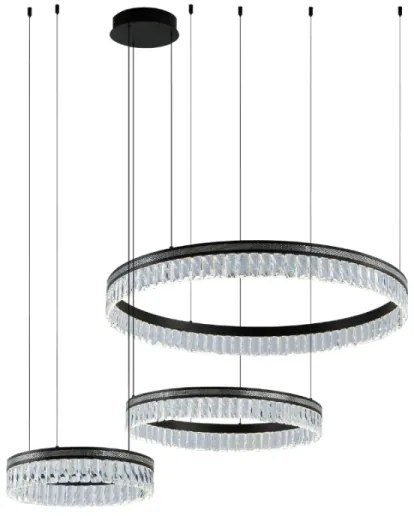 LED fényerőszabályozható kristálycsillár kábelen THALIA LED/120W/230V 3000-6000K + távirányító