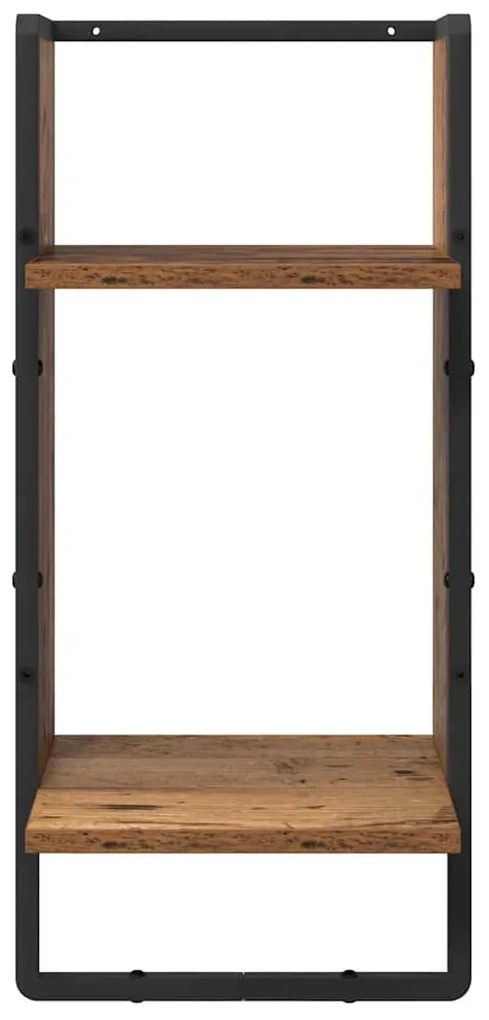 Fali polc készlet 4 pcs Öreg fa 65 x 25 x 30 cm Faanyag