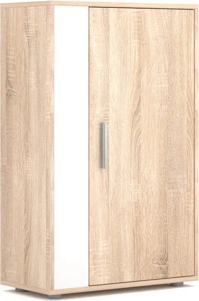 Nappali bútorfal Sonoma tölgy / fehér színkombinációban – BERNO