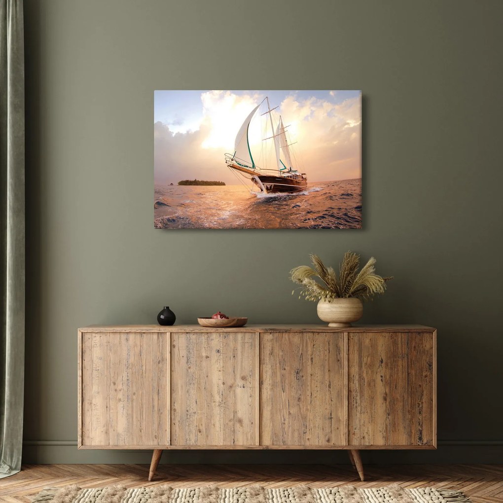 Jacht képe (90x60 cm)