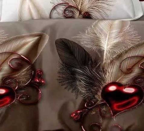 Krepp ágynemű Homa CEREA CAPPUCCINO 3 részes 140x200 cm