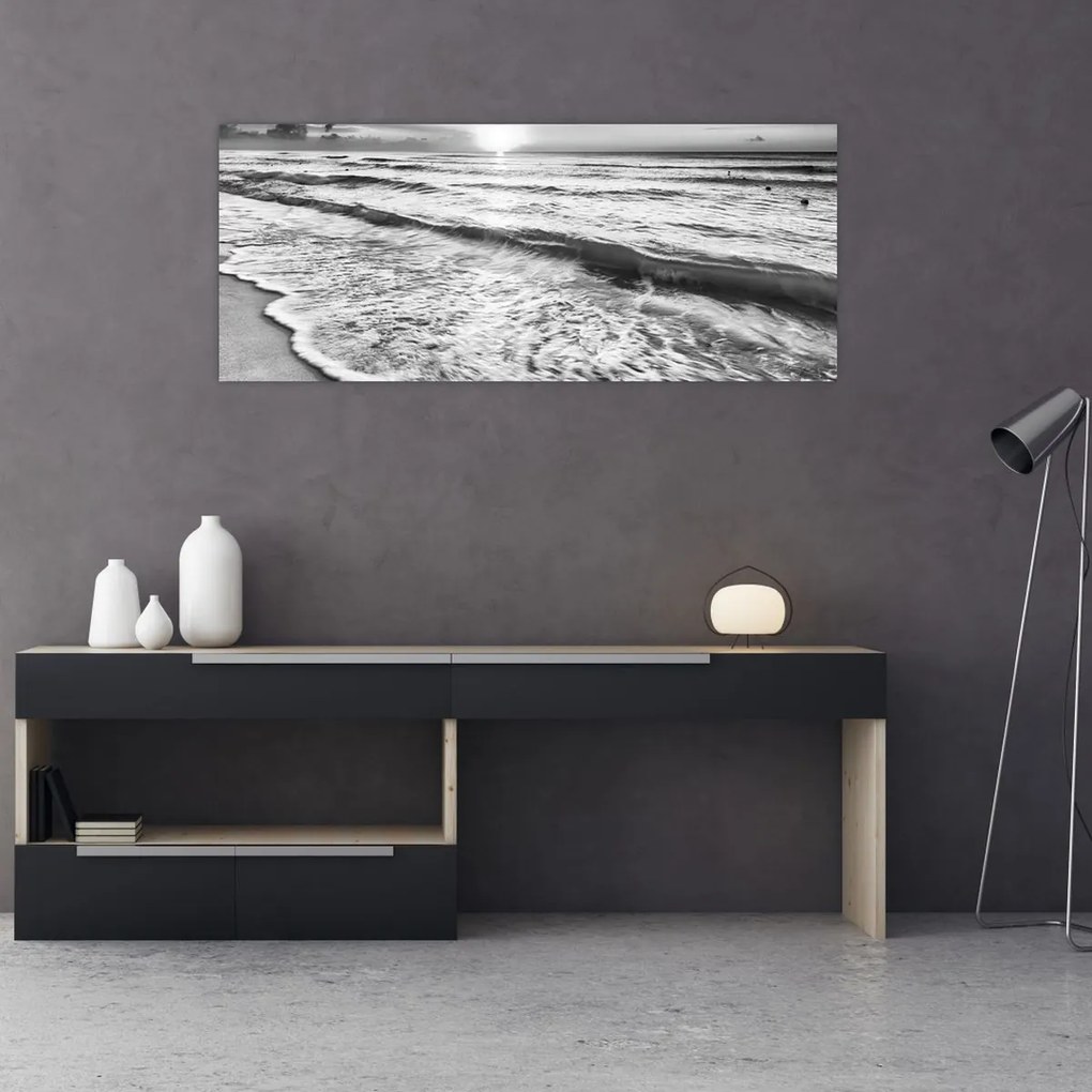 Kép - Naplemente a tengerparton (120x50 cm)
