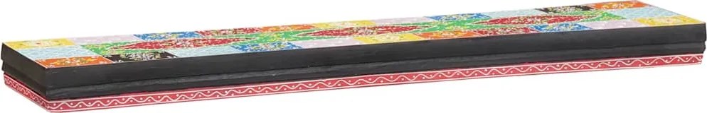 vidaXL Falpolcok Sokszínű 100 x 20 x 6 cm Tömör Mangófát