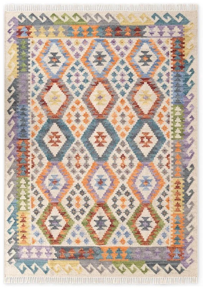 Kétoldalas kézi szövésű gyapjú szőnyeg 160x230 cm Kamal Oasis – Nouristan