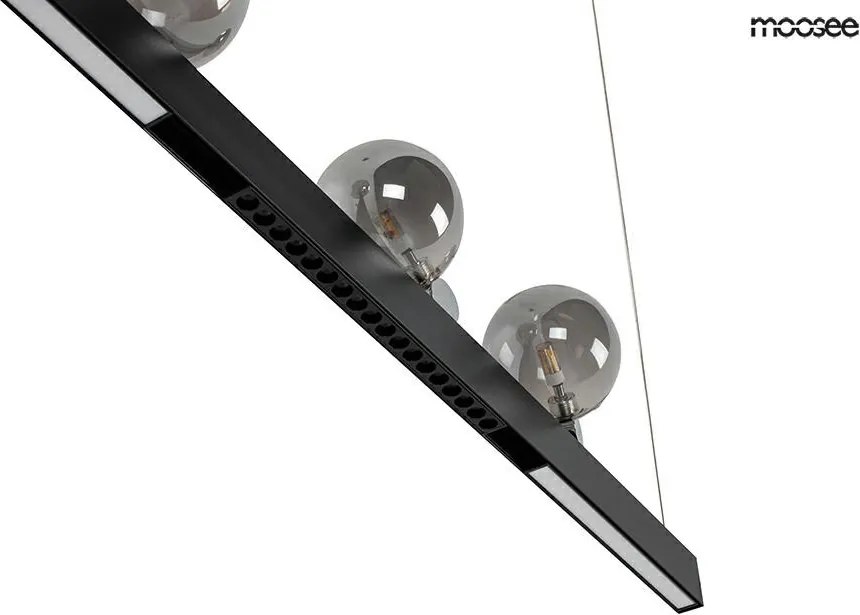 KING HOME MSE010100270 LINEAL Modern Függesztett Lámpa Fekete G4 IP20