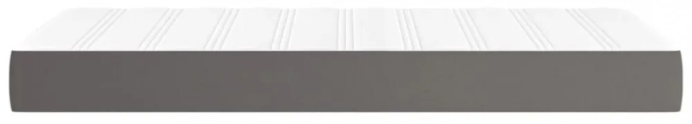 szürke műbőr zsebrugós ágymatrac 100x200x20 cm