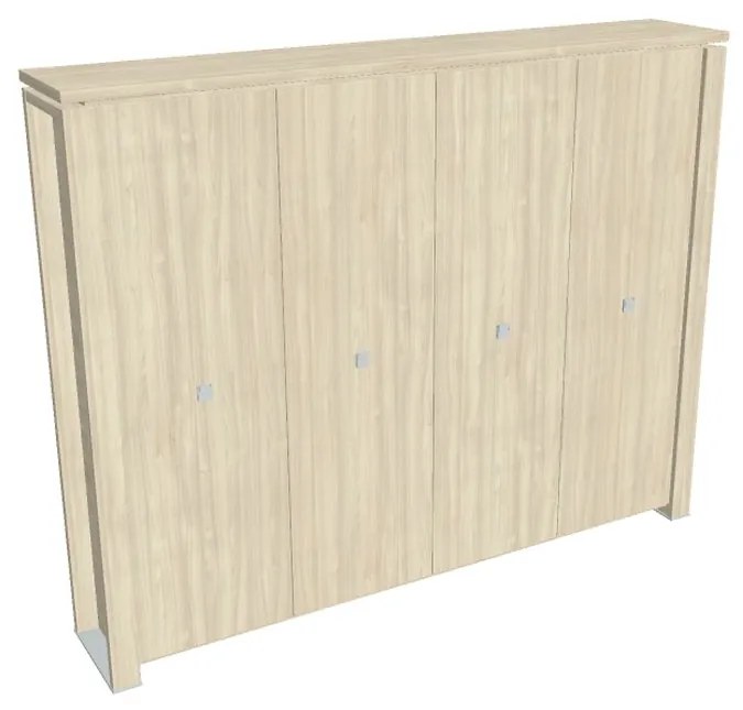 Verno+ magas gardrób 260 x 46 x 210 cm, akác