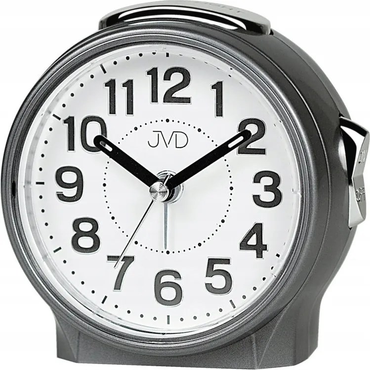 Közepes 9,5 cm Szürke Jól Olvasható Megvilágított Ébresztőóra Szundival Jvd SRP9604.3