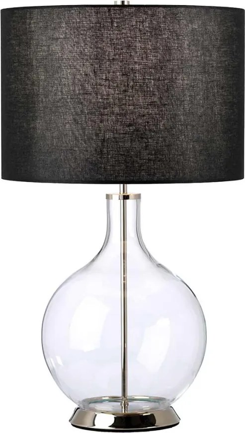 Elstead Lighting Orb ORB-CLEAR-PN-BLK Asztali lámpa 1x60W/E27