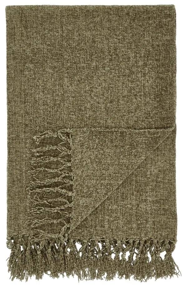 Khaki zsenília takaró 130x170 cm Wilson – Catherine Lansfield