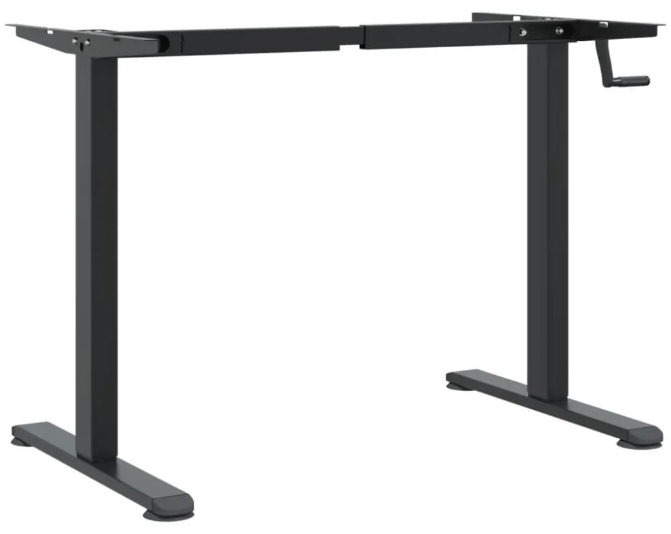 fekete acél állóasztalváz (94-135) x 60 x (70-114) cm