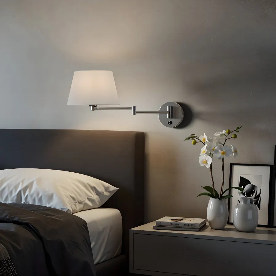 RENDL AVENIDA fali lámpa matt nikkel 230V LED E27 11W