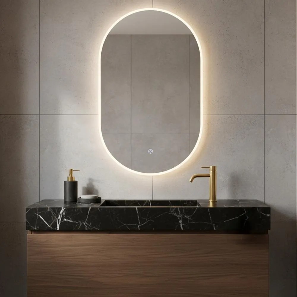 AVENBERG LUMINA Tükör LED világítással, 50 × 80 cm