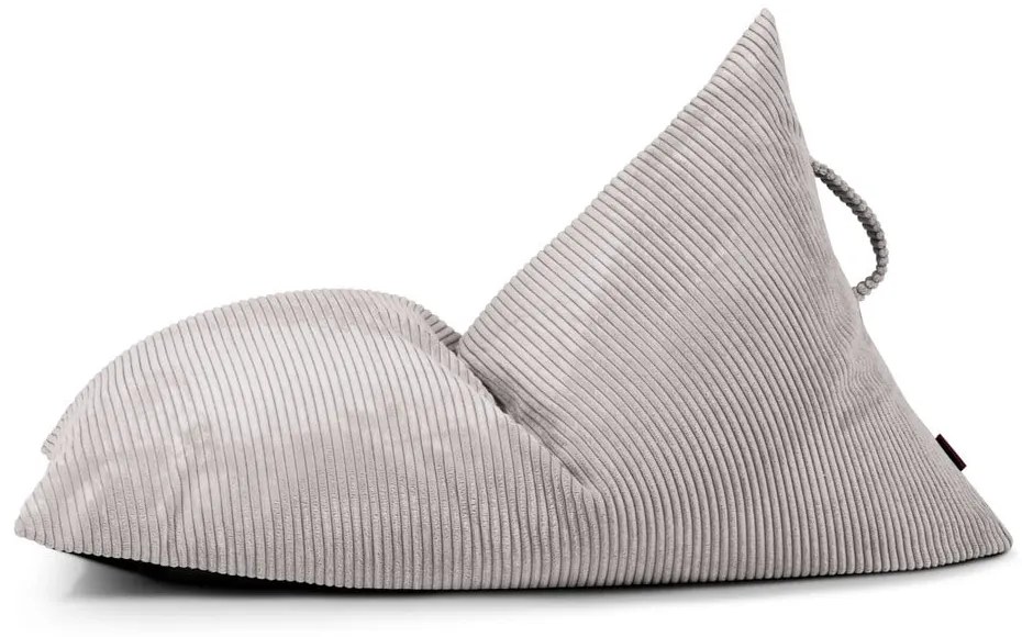 Világosszürke kordbársony gyerek babzsákfotel Razzy – SLOWDOWN