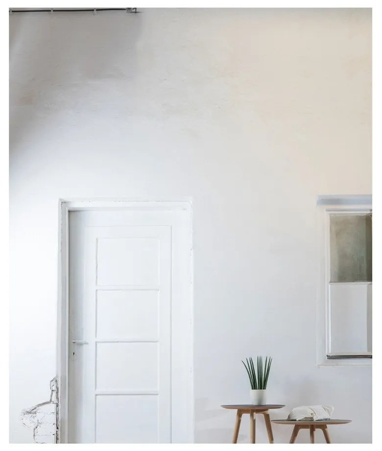 Arp tölgyfa tárolóasztal fekete asztallappal, ⌀ 55 cm - Gazzda