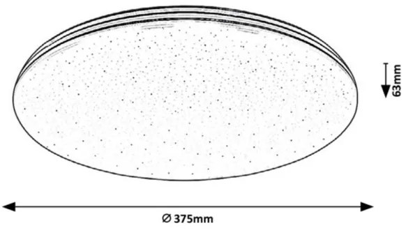 Rabalux - Fürdőszobai LED mennyezeti lámpa, 30W, 230V, IP44