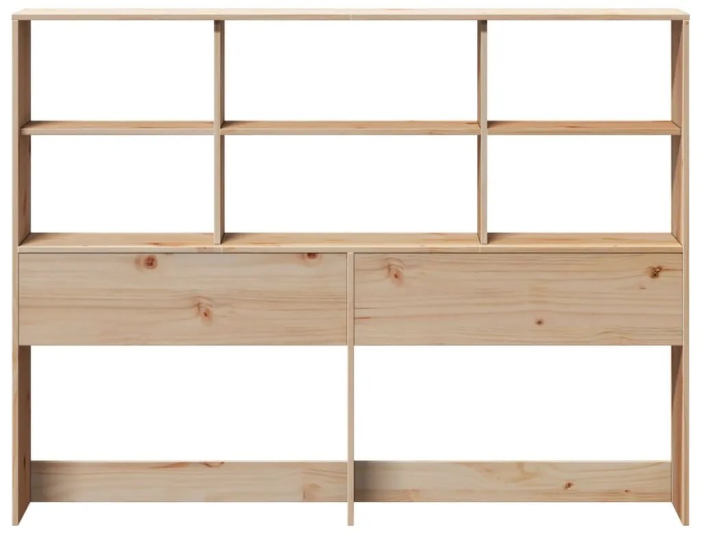 tömör fenyőfa fejtámla tárolóval 140 cm