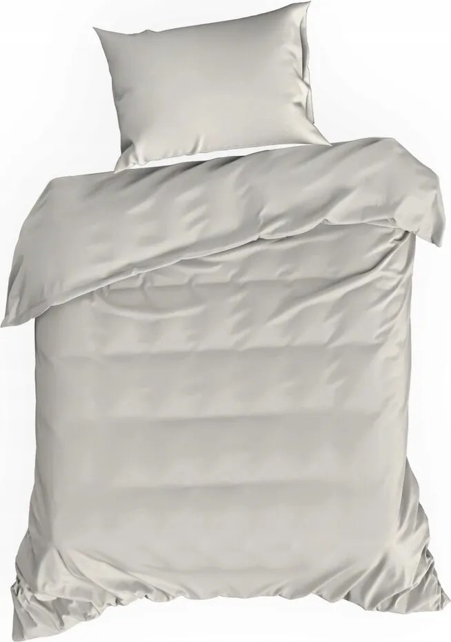 Ágyneműhuzat 140X200 pamut-szatén sima bézs Eurofirany