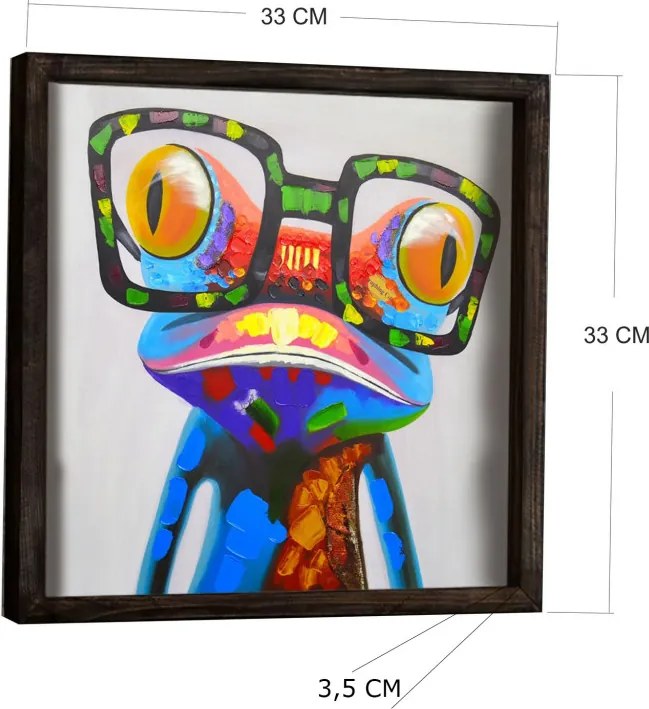 KZM522 keretezett MDF falikép, 33 x 33 cm