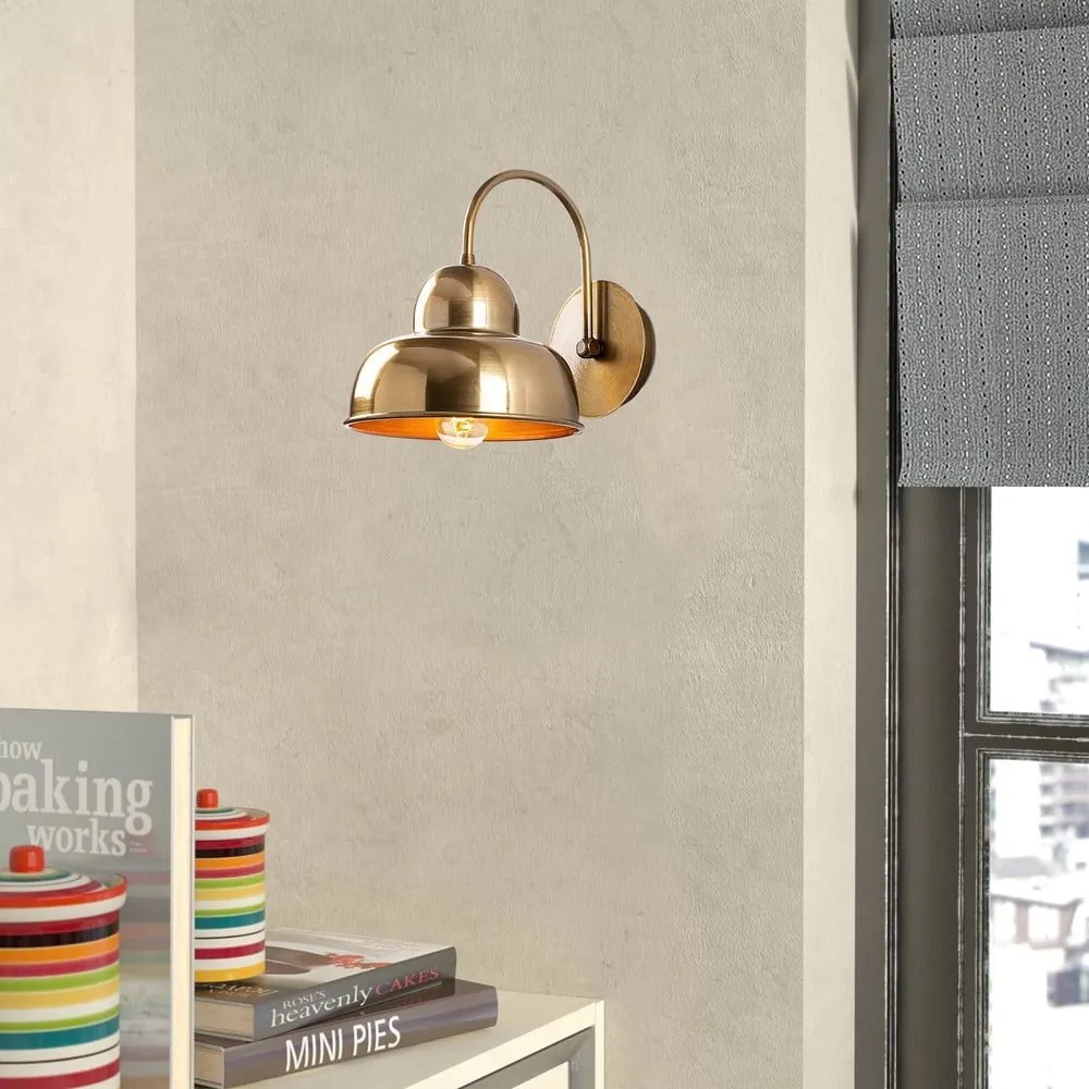 Aranyszínű fali lámpa Berceste – Opviq lights