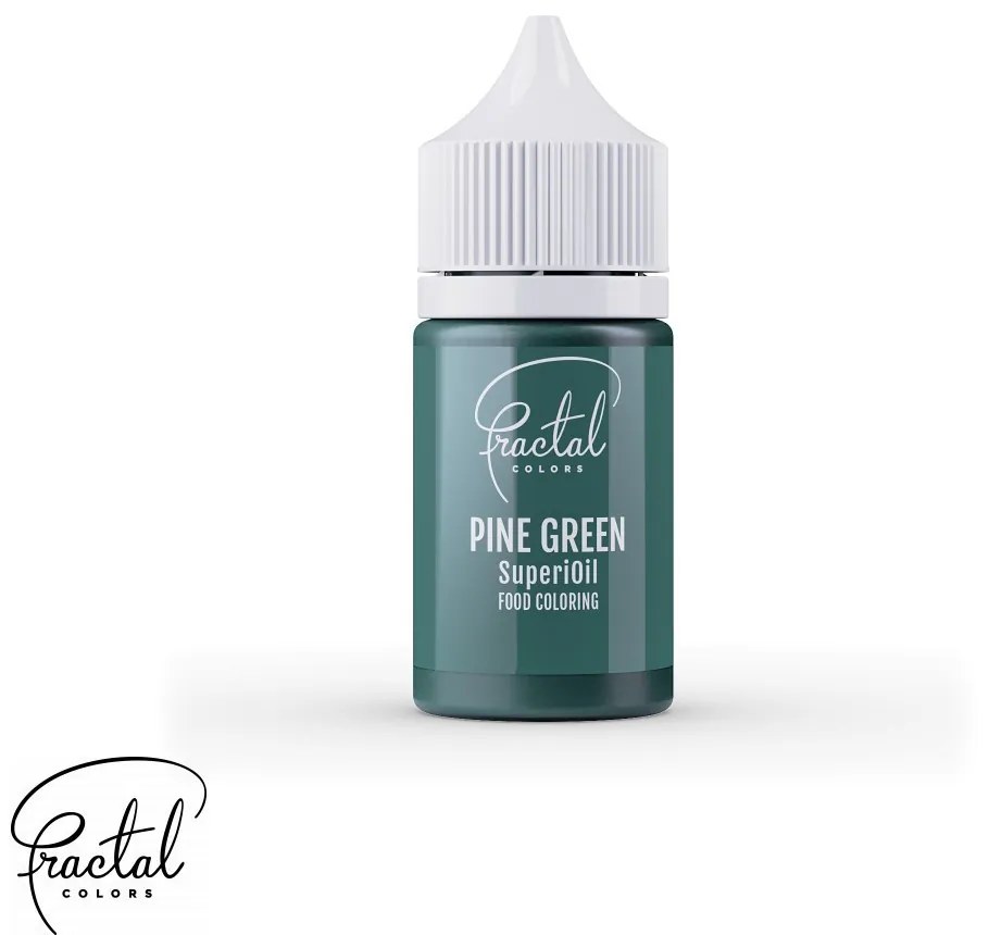 Fractal SuperiOil olaj alapú ételfesték, Fenyő Zöld (Pine green), 30g