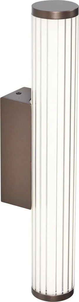 Retro fali lámpa bronz 40,4 cm LED-del IP44 - Coco